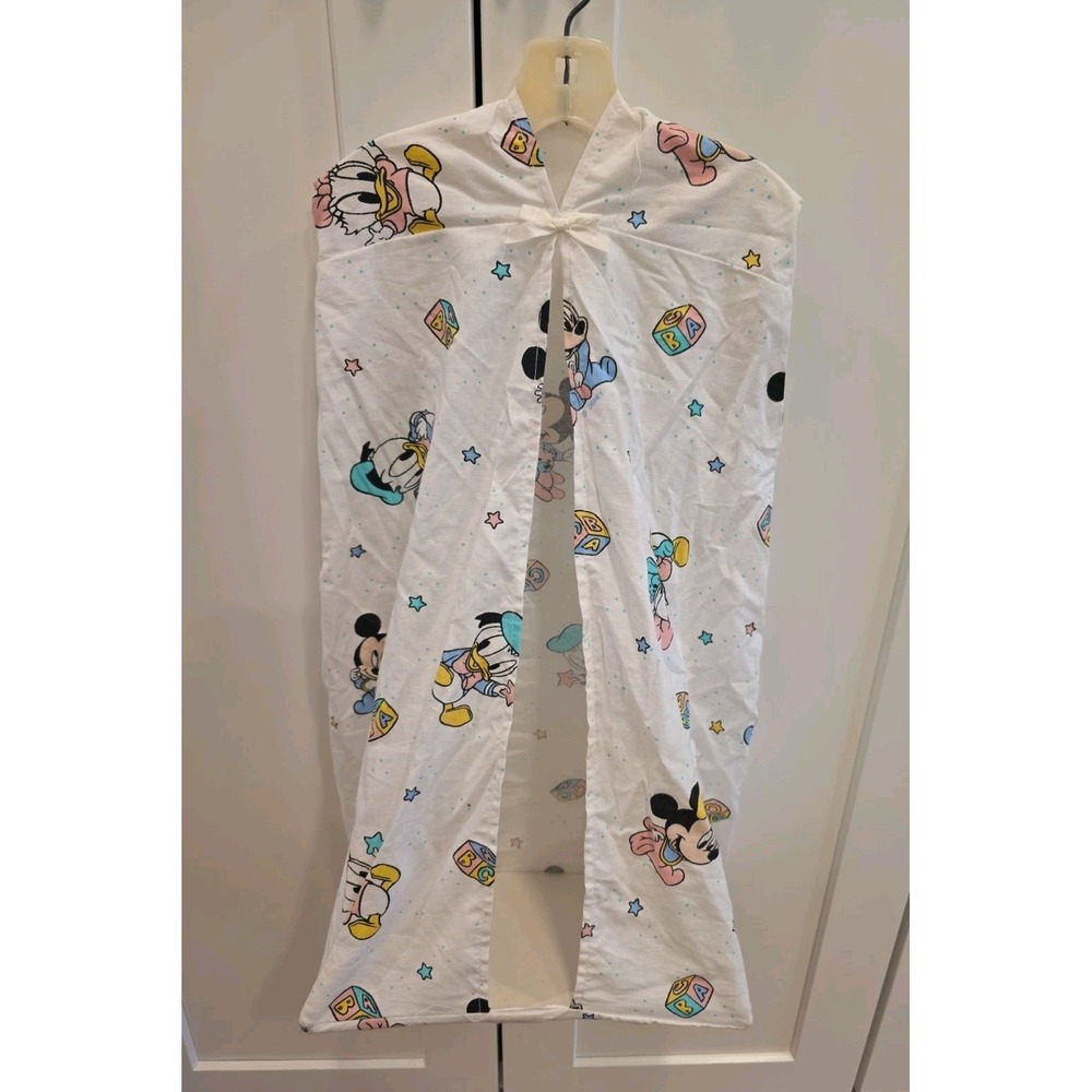 Vintage Disney Nursery Diaper Caddy Stacker Sack Hangs On Hangerq 23x12"